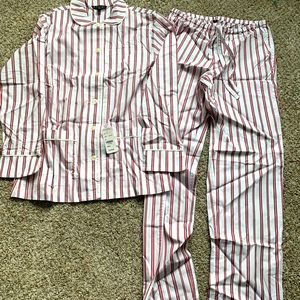 Brooks Brothers XS pink stripe pajama set